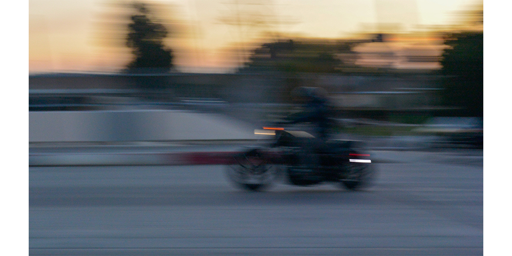 Speeding Motorcyclist